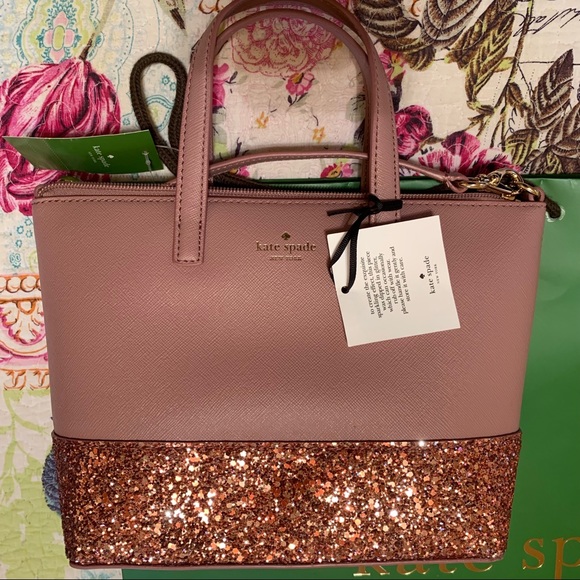 kate spade new york ina greta court crossbody dusty peony satchel